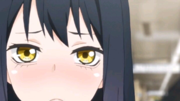The heroine was so scared that she peed her pants!
