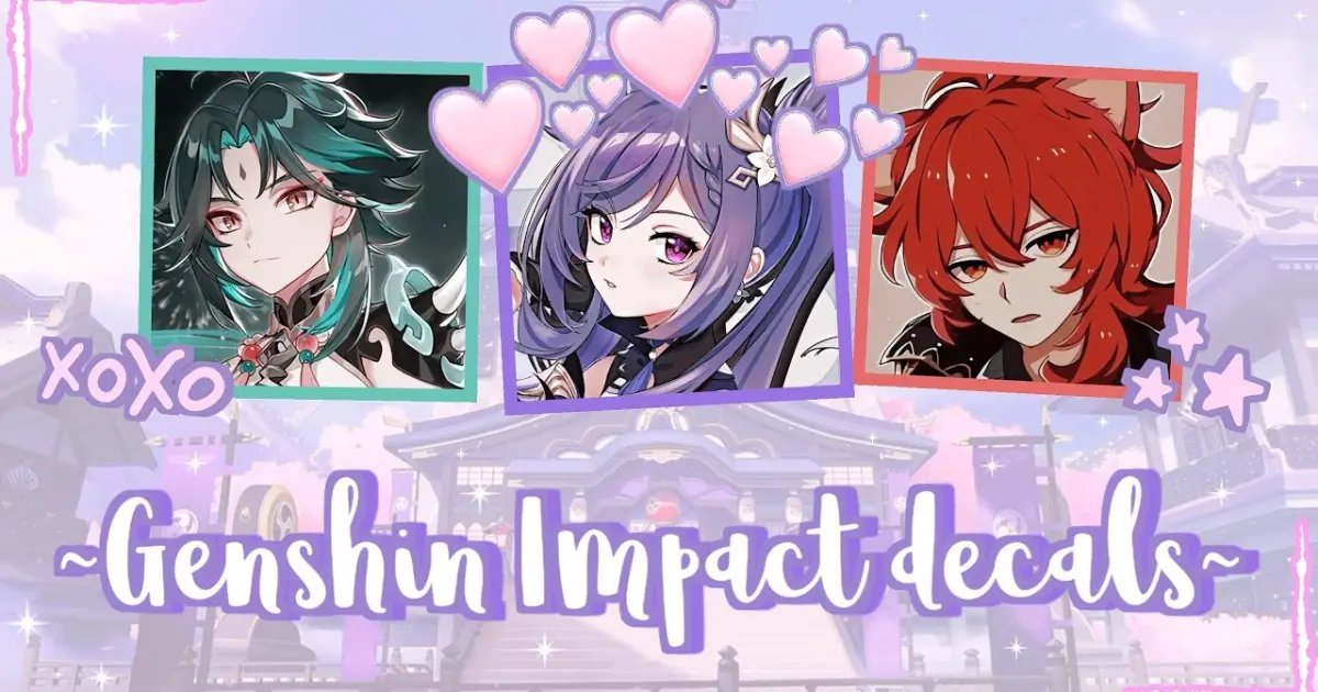 Aesthetic Genshin Impact decals/decal id | For your Royale high journal  (＾∇＾)ﾉ♪ - Bilibili