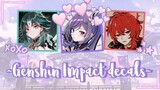 Aesthetic Genshin Impact decals/decal id | For your Royale high journal (＾∇＾)ﾉ♪