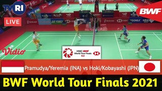 LIVE STREAMING Pramudya/Yeremia (INA) vs Hoki/Kobayashi (JPN) BWF World Tour Final 2021 - Live TVRI