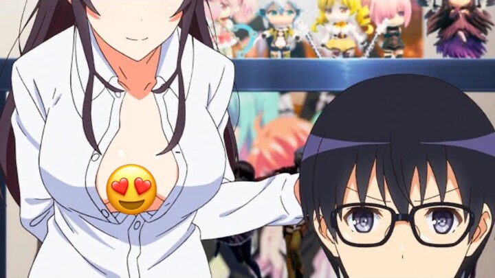 Sensei sengaja buka kancing godain murid🔞