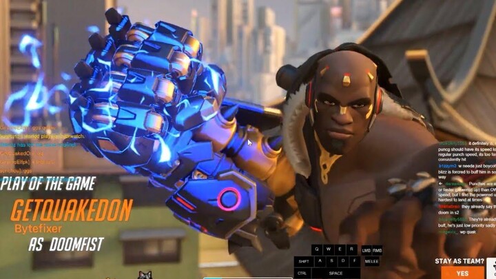 Overwatch 2 เปิดตัว Doomfist God GetQuakedOn แสดงทักษะการเล่นเกมที่ป่วยของเขา