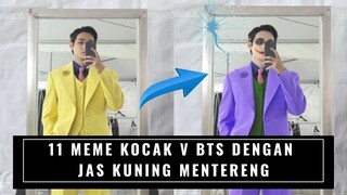 Inilah 11 Meme Kocak V BTS dengan Jas Kuning Mentereng Dari GDA 2021 Bikin Army Oleng