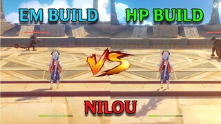 Nilou EM Build vs HP Build!! which is the best? Gameplay COMPARISON!!