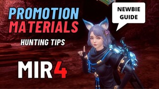 MIR4 GUIDE : PROMOTION MATERIALS HUNTING TIPS(TAGALOG)