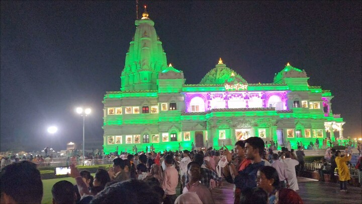 Prem Mandir, Vrindavan | Shesh Naag & Krishna Nritya, Govardan Parbat & Shree Krishna's Raas Leela