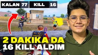 3 DAKİKA'DA 16 KİLL ALDIM !! - PUBG MOBİLE