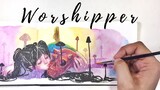 THE WORSHIPPER | FINISHING SOME UNFINISHED ARTWORKS FROM 2018 | PART 1