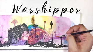 THE WORSHIPPER | FINISHING SOME UNFINISHED ARTWORKS FROM 2018 | PART 1