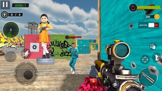 Squid Game FPS Shooting Games 3D Max All Levels Mobile Gaming Update Gameplay