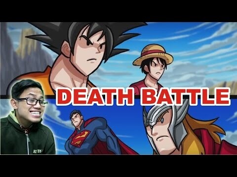 GOKU & LUFFY VS SUPERMAN & THOR - "Death Battle" (Reaction)