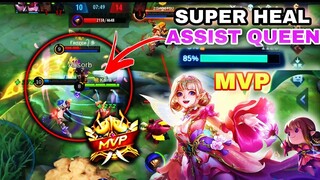 ANGELA UNLIMITED HEAL COLLECTOR SKIN MVP GAMEPLAY in Rank | Mobile Legends Episode 2