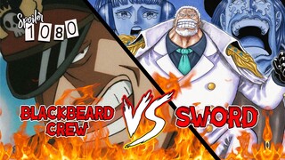 SPOILER OP 1080 - PANASSS!! KRU BLACKBEARD VS SWORD SQUAD IS REAL!! HANCURKAN MEREKA GARP SENCHOU!!