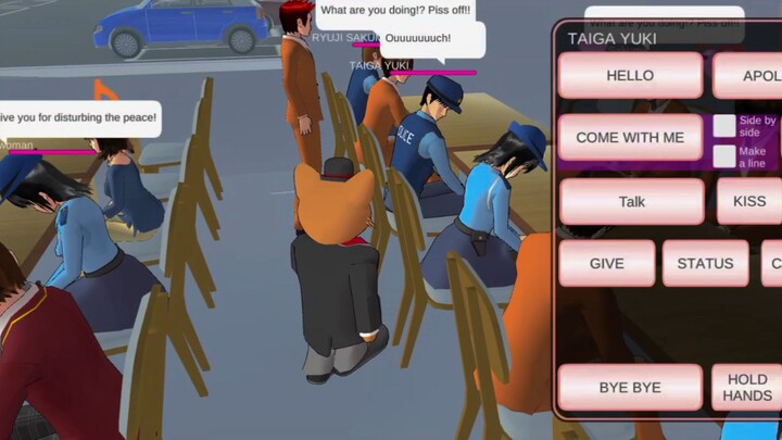 Sakura school simulator -Police riot