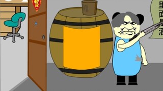 [Sand sculpture animation] No secret drinking.