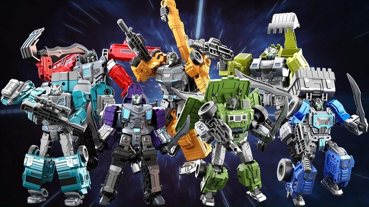 How cool is it when the engineering vehicle series transforms into mecha mode?