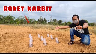EKSPERIMEN: TERBANGKAN 9 BOTOL ROKET KARBIT.. BERHASIL??