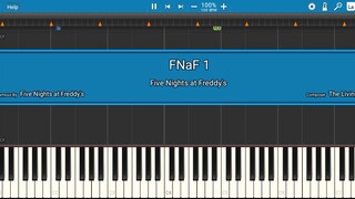 FNaF Five Nights of Freddy's piano