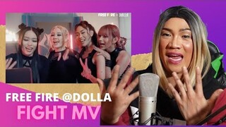 Free Fire X @DOLLA - FIGHT (Official Music Video) REACTION VIDEO