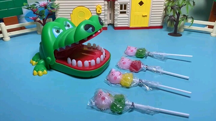 Hoạt hình đồ chơi: Cá sấu lớn không ăn được kẹo mút