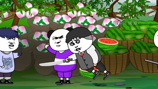 [College students return to the village to start a business] Planting peaches and watermelons all ov