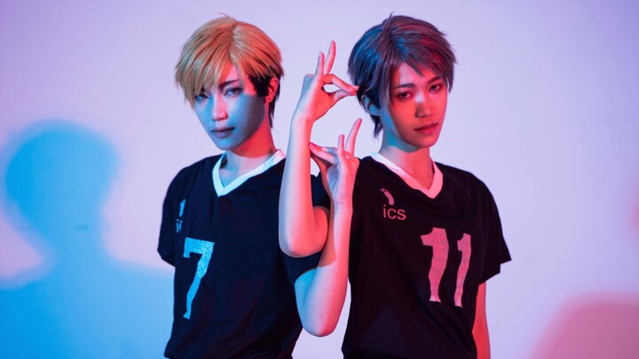 [Volleyball Boys COS] Fake Phony Miyazaki Miyaji Twins Jump めーとるchoreography