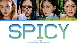 【aespa】Spicy正式歌词分配版！