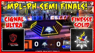 Lupet! Tinapos ng maaga! Cignal Ultra vs Finesse Solid | MPL PH Season 2 Semifinals - MLBB