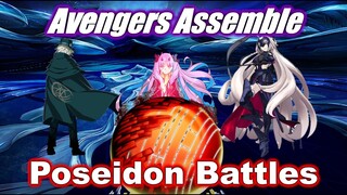 [FGO NA] LB5 Finale - Poseidon Battles ft Dantes, Jeanne Alter, & Space Ishtar