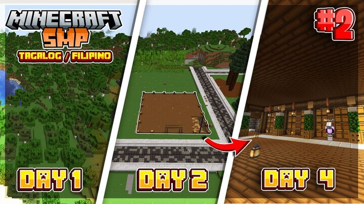 5 real days Progress in Minecraft Survival (Tagalog)