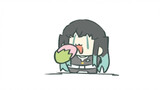 คุณทำโทโต้ที่กำลังกินเค้กซากุระหล่น