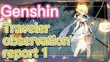 Traveler observation report 1