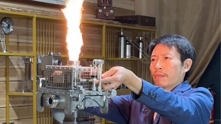 兄弟们，做了一个震撼世界的火箭炉，完美！