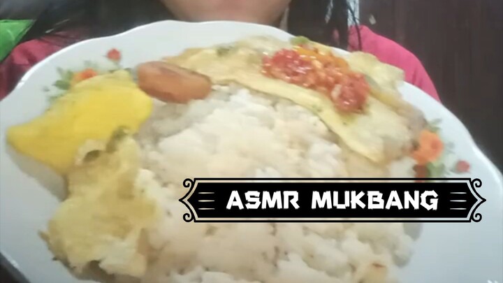 ASMR RICE NUGGETS OMELETTE FRIED TOFU CHILI MUKBANG