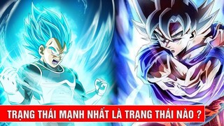 Top 5 trạng thái mạnh nhất của người Saiyan đã xuất hiện trong Giải đấu sức mạnh