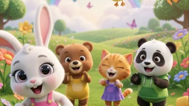 🐰 Bunny Hop Hop! 🎵 | Fun Dance Song for Kids | Baby Toons & Tunes 🌈