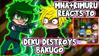 MHA/BNHA+Rimuru Reacts To Deku VS. Bakugo || Gacha Club ||