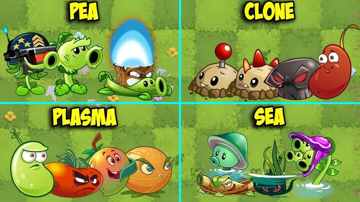 Random 16 Team Plants Vs All Team Zombies - Who Will Win? - PvZ 2 Team Plant Battlez