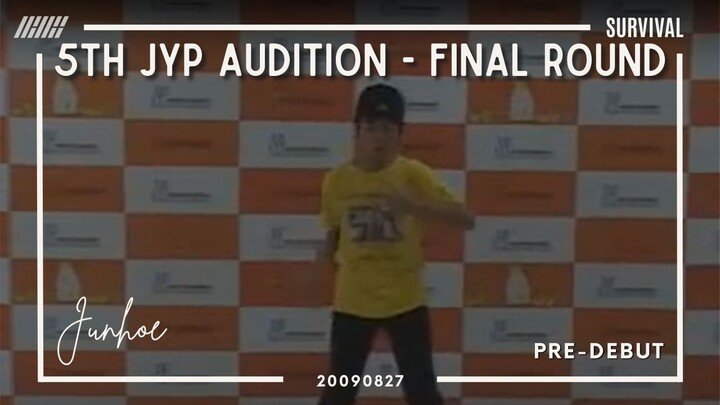 20090827_ [SURVIVAL] JYP 5th Audition: Final Round - Koo Junhoe Dance Clip