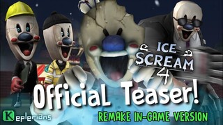 ICE SCREAM 4 OFFICIAL GAMEPLAY TEASER | IN-GAME VERSION (REMAKE)