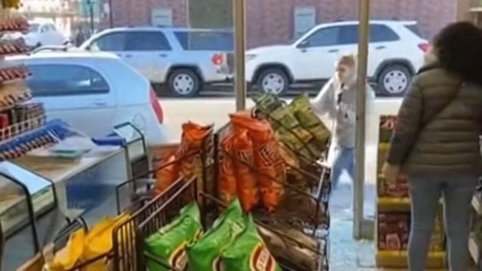 🦌 A Deer Suddenly Crashed Into a NYC Store — Everyone Froze