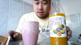 ASMR EATING SOUNDS - GIOTTO HAZELNUT & HERO FRUIT SMOOTHIE