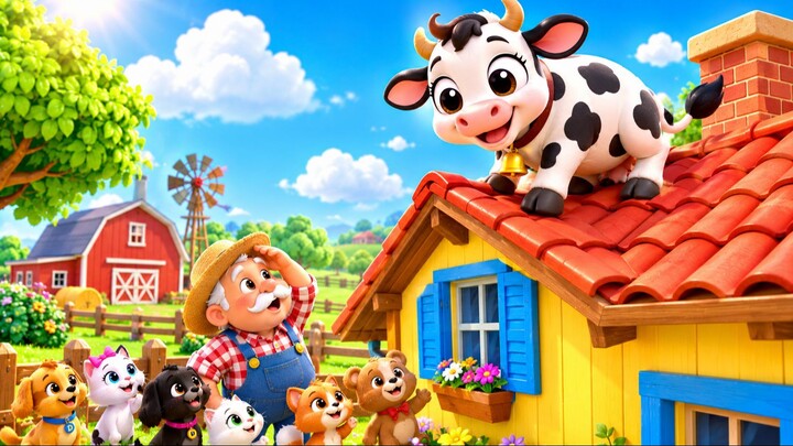 🐄😱 O VOVÔ FOI PROCURAR A VACA... E ELA ESTAVA NO TELHADO! 🏠😂 | MÚSICA INFANTIL | TURMINHA DO BAR