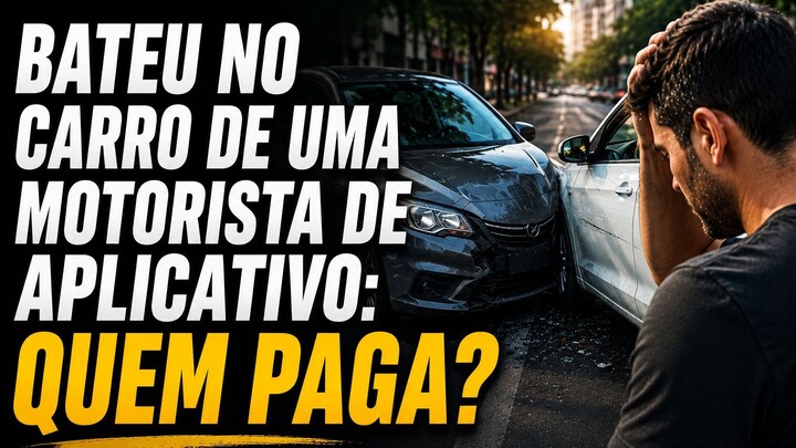 Bateu no carro de um motorista de aplicativo: quem paga os dias sem trabalhar?