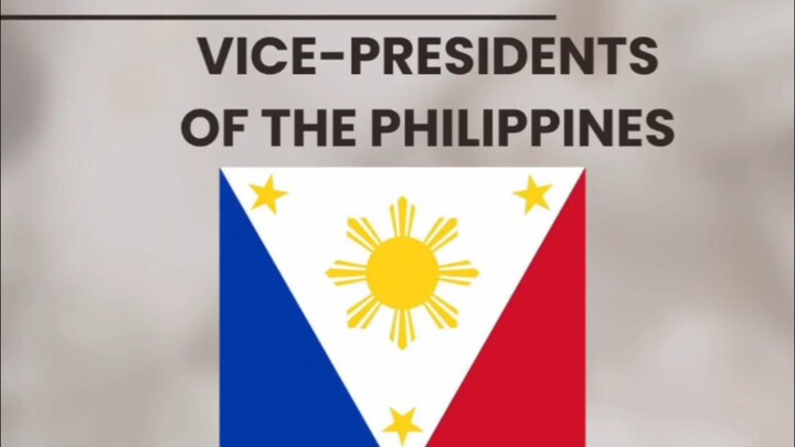 Vice-Presidents of the Philippines #history #vicepresident #philippines