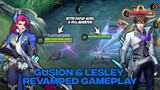 GUSION & LESLEY REVAMP GAMEPLAY | MODEL & ANIMASI SKILL YANG LEBIH BAGUS! - Mobile Legends Update
