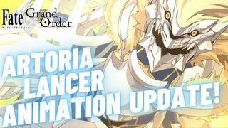 FGO ~ Artoria Pendragon (Lancer) Attack/Noble Phantasm Animation Update