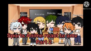 Sports Anime characters react to amv /Free and Kuroko no basketball/ part2 Gacha Club