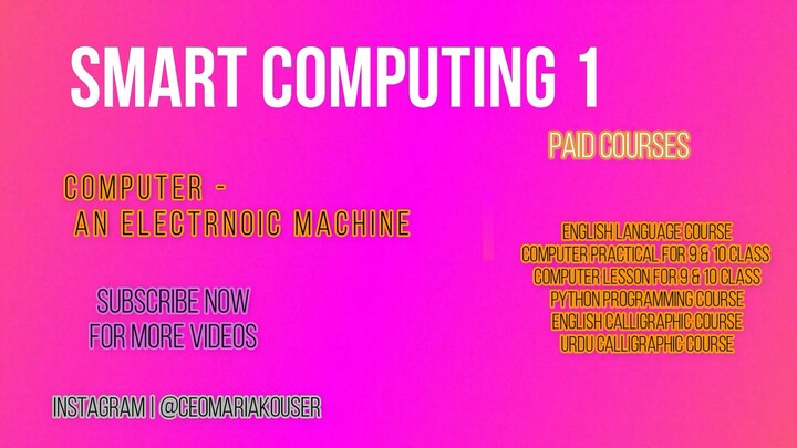 Computer - An Electronic Machine Class 1 -   Exercise -B- Ep 6