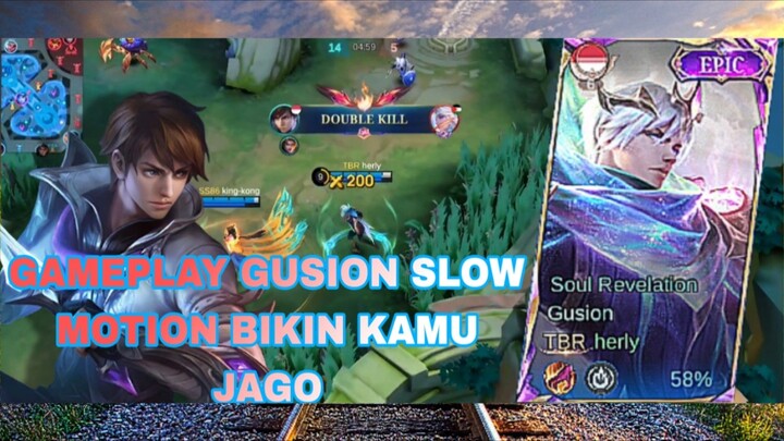 GAMEPLAY GUSION BY HERLY SLOW MOTION !! SAMPAI LEGENDARY TERUS TERUSAN !!🥶😎